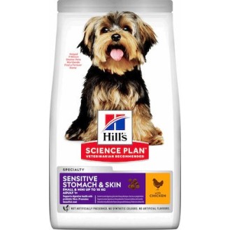 Hill's Science Plan Sensitive Stomach & Skin Small & Mini 3kg Dry Food for Adult Small Breed Dogs with Chicken and Rice - Petshop