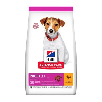 Hill's Science Plan Puppy <1 Small & Mini 6kg Dry Food for Small Breed Puppies with Chicken - Petshop