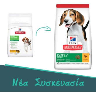 Hill's Science Plan Puppy <1 Medium 2.5kg Dry Food for Medium Breed Puppies with Chicken - Petshop