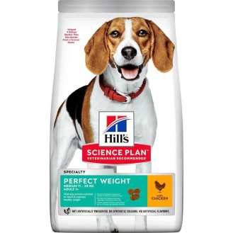 Hill's Science Plan Adult Perfect Weight Medium 2kg Dry Food for Medium Breed Adult Dogs with Chicken - Petshop