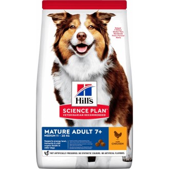 Hill's Science Plan Mature Adult 7+ Medium Breed Dog Food 2.5kg - Chicken Flavor