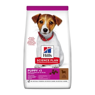 Hill's Science Plan Puppy Small & Mini 1.5kg Dry Food for Small Breed Puppies with Lamb / Rice