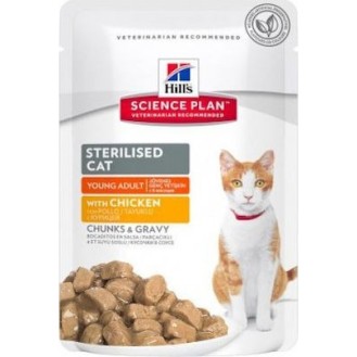 Hill's Science Plan Sterilized Cat Chicken Pouch 85g - Petshop