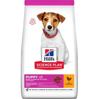 Hill's Science Plan Puppy <1 Small & Mini 3kg Dry Food for Small Breed Puppies with Chicken - Petshop