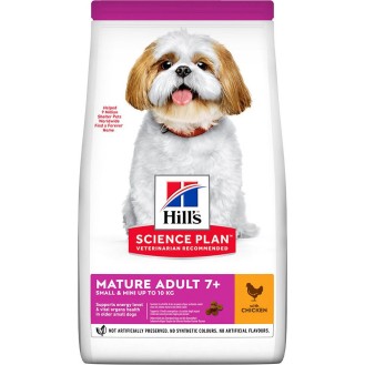 Hill's Science Plan Mature Adult 7+ Small & Mini 300gr Dry Food for Adult Small Breed Dogs with Chicken / Rice - Petshop