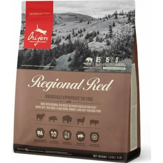 Orijen Regional Red Dry Grain Free Adult Cat Food with Beef 1.8kg - Petshop