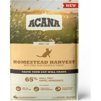Acana Homestead Harvest Dry Grain Free Adult Cat Food with Chicken 4.5kg