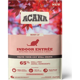 Acana Indoor Entrée Dry Grain Free Adult Cat Food with Turkey 4.5kg - Petshop