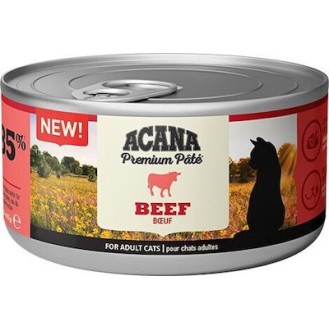 Acana Premium Pate Wet Food for Adult Cats - Beef Flavor - 1pc 85g Can