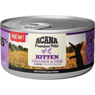 Acana Premium Pate Kitten Wet Food - Chicken/Fish 85g Can