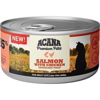 Acana Premium Pate Wet Food for Adult Cats - Chicken/Salmon 85g Can