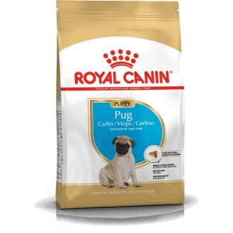 Royal Canin Pug Junior 1.5kg Dry Food for Small Breed Puppies with Corn, Poultry, and Rice