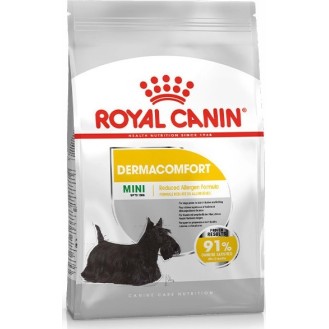 Royal Canin Dermacomfort Mini 3kg Dry Food for Adult Small Breed Dogs with Maize, Poultry, and Rice