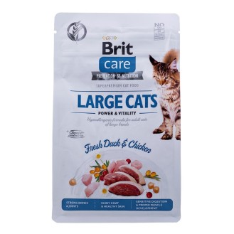 Brit Large Cats Power & Vitality Dry Food for Adult Cats with Chicken / Duck 400gr - Petshop