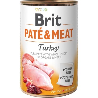 Brit Paté & Meat Turkey 400gr - Premium Petshop Product