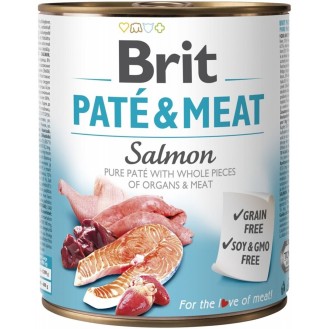 Brit Paté & Meat Salmon 400gr - Premium Petshop Product
