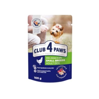 CLUB 4 PAWS Premium Canned Pet Food - Chicken in Jelly (100g) for Adult Dogs