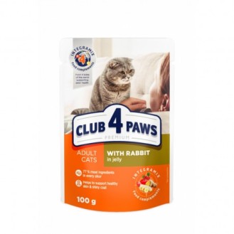 Club 4 Paws Premium Rabbit in Jelly Canned Cat Food 100g