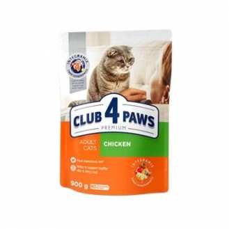 Club 4 Paws Premium Chicken - Complete Dry Pet Food for Adult Cats, 300g