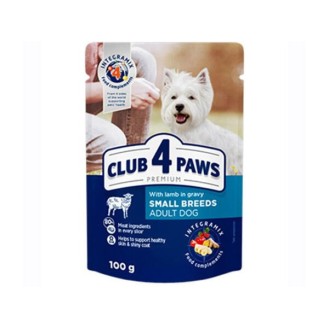 Club 4 Paws Premium Lamb in Gravy Canned Dog Food 100g - Small Breed Adult Dogs