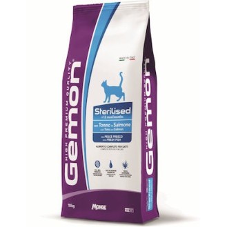 Gemon Dry Sterilized Adult Cat Food with Tuna and Salmon 7kg - Petshop