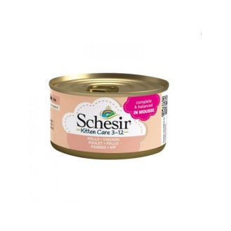 Schesir Kitten Care 3-12 Liquid Food for Juvenile Cats in Can with Chicken 85g