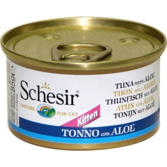 Schesir Nature Cat Kitten Tuna Aloe in Jelly 85gr Petshop