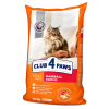 CLUB 4 PAWS Premium Hairball control. Сomplete dry pet food for adult cats, 14 kg