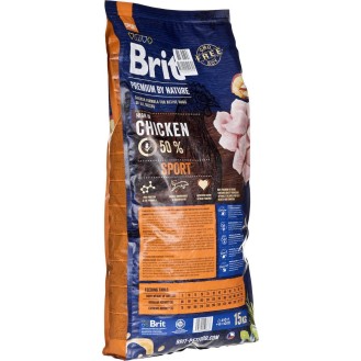 Brit Premium by Nature Sport 15kg Dry Adult Dog Food with Chicken / Vegetables - Petshop